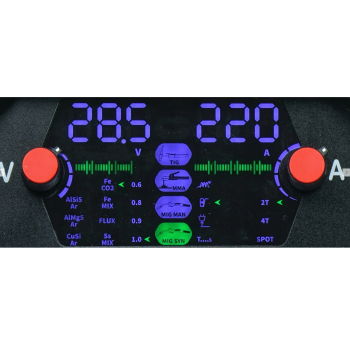 SPAWARKA MIGOMAT IDEAL TECNO MIG 224 SYNERGIC LED 4X4 MMA TIG ALUMINIUM